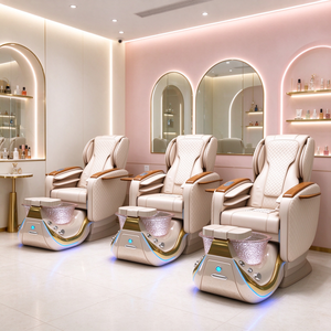 Fauteuil de pédicure spa de luxe avec massage électrique, fauteuil de pédicure pour salon de manucure, station de pédicure, fauteuil de manucure et pédicure pour salon de beauté - Product Image 4