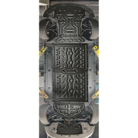 Pelindung Sasis Mobil Listrik Byd Qin L Baja Mangan 1.2MM Heavy Duty, Set 4 Bagian Pelindung Bawah Bodi Motor dan Baterai