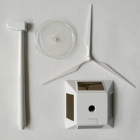 Mini modèle d'éolienne à énergie solaire Mini jouet solaire Mini modèle de générateur d'éolienne à énergie solaire pour enfant