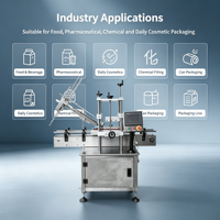 Machine de capsulage automatique anti-poussière Baiheng pour bocaux alimentaires, avec couvercles à pression pour bidons métalliques/plastiques