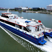 Catamaran de passagers Grandsea 37m 260 places à propulsion par jets 34kn