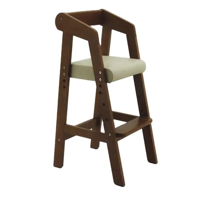 Cadeira de bebê ajustável-nova cadeira de madeira sólida dobrável