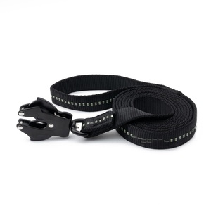 Correa de perro con hebilla de liberación rápida, correa de entrenamiento elástica ajustable con Clip de rana para correr al aire libre, caminar táctico - Product Image 3