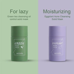 Masque facial en stick au thé vert et au matcha, formule exfoliante à l'argile, nettoie en profondeur et hydrate, réduit les points noirs - Product Image 4