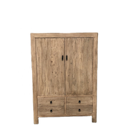 Armoire rustique shabby chic Almirah en bois naturel de récupération personnalisée en détresse antique