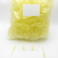 Embouts de pipette universels en plastique jaune transparent, en sachet, filtrés et stériles (en option)