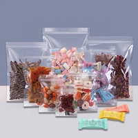 Sachets personnalisés transparents à fermeture éclair de qualité alimentaire, en gros, emballages plastiques refermables pour snacks et noix