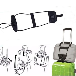 Luggage Securing <b>Straps</b> One Size Fits All Black Nylon Elastic Band For Travel <b>Suitcase</b> Bag Accessories - Product Image 3