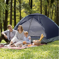 Tente de camping gonflable personnalisée en tissu Oxford pour 2 personnes, ultralégère, imperméable, coupe-vent, en forme de dôme, pour la plage, la pêche, la randonnée en plein air