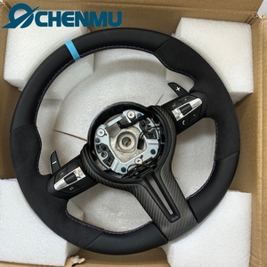 Volante de Fibra de Carbono y Cuero Nappa para <span class=keywords><strong>BMW</strong></span> F30 F10 F15 F36 F01 F20 F22 F25 F31 F32 M3 M4 M5 M6 X1 X2 X3 X4 X5 <span class=keywords><strong>X6</strong></span> - Product Image 2