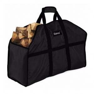 Free Sample Firewood Carrier Tote Bag With Customized Heavy-Duty <b>Waterproof</b> Canvas Fireplace <b>Log</b> Firewood Holder - Product Image 2