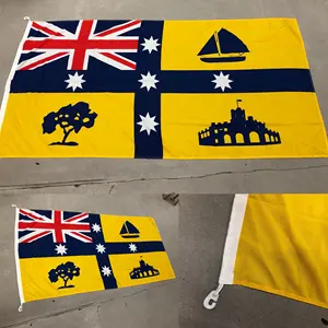 Bandiera esterna personalizzata in poliestere 3 x5ft tutti i paesi che appendono bandiere nazionali bandiera dell'australia