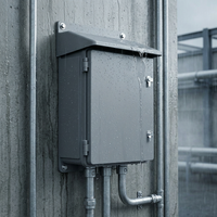 Boîtier de distribution extérieur IP66 en acier, coffret électrique mural OEM