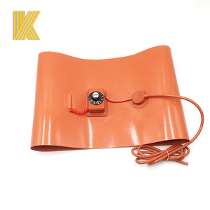 500w 600w 800w Electric Flexible Silicone Rubber Heater Drum Plate <strong>Heating</strong> <strong>Pad</strong>