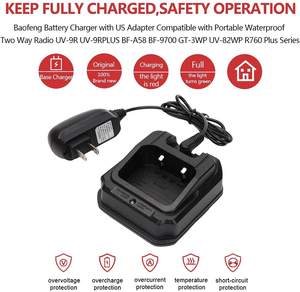 Accesorios para Walkie Talkie <span class=keywords><strong>Baofeng</strong></span> <span class=keywords><strong>UV9R</strong></span> <span class=keywords><strong>Pro</strong></span>, Cargador de Batería USB para Coche y Escritorio, Base Adaptadora, para UV 9r <span class=keywords><strong>Pro</strong></span> Plus A58 EU US UK AU - Product Image 2