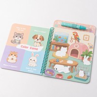 Libro Mágico de Agua Personalizado para Dibujar y Pintar con Agua, Actividad Educativa, Papel Reutilizable, Set de Pintura y Coloreo, Juguete