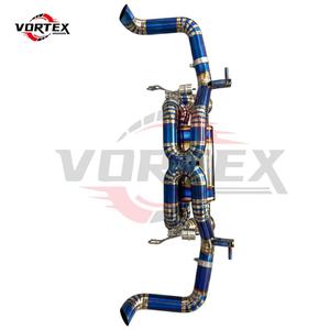 Système d'échappement arrière haute performance Vortex Grade 5 Titanium 1.2mm Blue Burnt Luxury pour AUDI R8 V10 5.2L 2015-2019 - Product Image 5