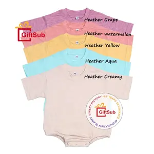 Macacão de bolha de manga curta para bebês, camiseta 100% poliéster branco folgada para bebês, roupa de primavera em cores 2024, imperdível