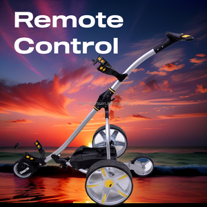 Новая тележка для гольфа с дистанционным управлением с батареей на 36 отверстий, цифровая ручка с ЖК-дисплеем, мощные двигатели мощностью 400 Вт со складками - Product Image 6