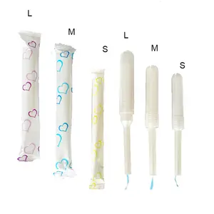 Whosale Phụ Nữ Dùng Một Lần Thời Kỳ Phụ Nữ Bông Hữu Cơ Tampon Với Các Nhà Sản Xuất Nhựa Applicator