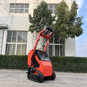 2024 mesin mini skid steer loader dengan mesin B & S perayap mini roda selip steer loader untuk obral besar