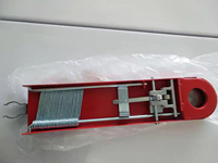Hongan 1 1/2" Épingles de support pour tuyaux en acier émaillé rouge résistant au feu pour armoire de pompier, équipement de lutte contre l'incendie, service d'extincteurs