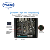 Yanling N13L2 8th Generation Core Mini computadora de Control Industrial Dual Network Fanless Linux Downloader Small Mini PC para quiosco