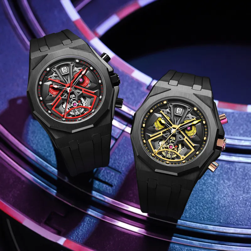 OEM独自のロゴブランド腕時計卸売ファッションスポーツメンズ腕時計有名なブランド高級クォーツ時計メンズデザイナーウォッチ