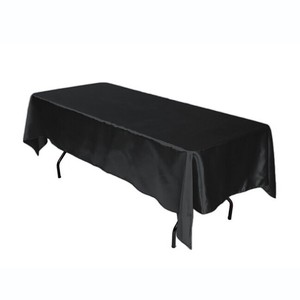 <span class=keywords><strong>Nappe</strong></span> rectangulaire en Satin, couleur unie, bon marché, fourniture directe d'usine, pour Banquet de mariage, hôtel - Product Image 6