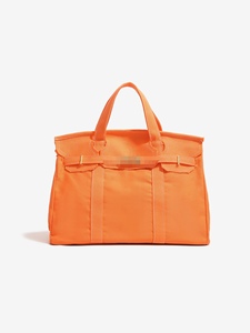 Borsa da Viaggio Grande Strutturata e Resistente di Marca di Moda, Borsa Tote Quadrata in Tela Organica con Chiusura a Lucchetto, Lussuosa Borsa da Donna - Product Image 3