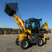 Nouvelle mini-chargeuse sur pneus MOUNTAIN RAISE MR15-10 1,0 tonne avec pelle frontale, homologuée CE, mini-pelleuse