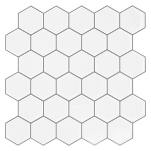 Autocollants muraux 3D hexagonaux, naturel, en forme de miroir, autocollants artistiques, pour salon, salle de bains, chambre à coucher, carrelage de la salle de bains, nouvelle collection - Product Image 1