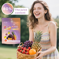 JuLong OEM Hot Sell Factory Populaire 4D Gepelde Gummy Candy's Zachte Snoepjes Fruitensap Snoepjes Natuurlijke Smaak