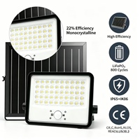 Projecteur Solaire 400W à Vendre Directement d'Usine, 3500LM, Panneau Solaire Monocristallin Certifié CE/IP65 pour Ferme et Parking
