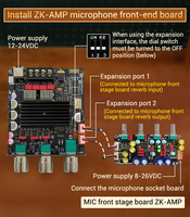 WUZERVON ZK-1002Q 12-24VDC Qualcomm QCC3034 + TPA3116 BT Carte amplificateur numérique 2.0 canaux APTX 100Wx2 AUX
