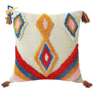 Innermor Bohemian <span class=keywords><strong>Style</strong></span> Tufted Handmade Travesseiro Capa de Almofada Marroquina para Sofá-cama para Casa ou Hotel Uso Par - Product Image 1