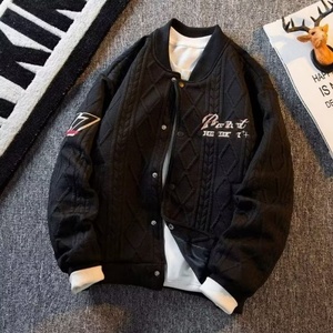 Custom Eco-Friendly <b>Thin</b> College Embroidered Baseball Reversible Bomber <b>Jacket</b> for <b>Men</b> - Product Image 5