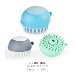 2024 mới 4 trong 1 đa chức năng mèo ướt át bàn chải tự làm sạch hơi Silicone bàn chải vật nuôi cho massage ướt át mèo lược bàn chải