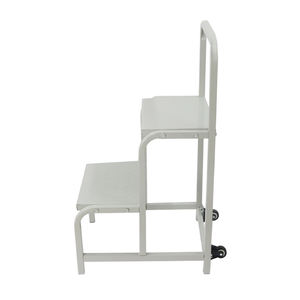 जिगोंग गोदाम स्टील सुरक्षा सीढ़ी रोलिंग मोबाइल प्लेटफॉर्म 3 भारी-ड्यूटी सीढ़ियां हैंडरेल व्हील/एन131 प्रमाणित हॉट-डुबकी - Product Image 3