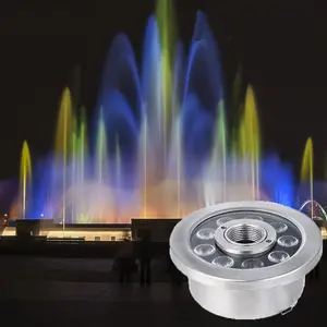 Ip68 Waterproof Stainless Steel 6w 12 Voltage 24v Rgbw Color Change Led Water Jet Underwater Pool Fountain Nozzle Light