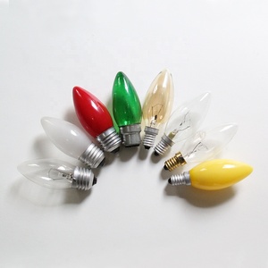 C35 nến hình dạng 40W/60W rõ ràng kính đôi dây tóc <span class=keywords><strong>Dimmable</strong></span> bóng đèn sợi đốt 2500-2700k Trắng ấm 110-240V cho - Product Image 1