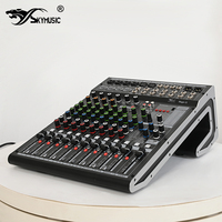 Console de mixage audio professionnelle Magic12 à 12 canaux, stéréo, avec alimentation fantôme 48V, Bluetooth, USB, effets DSP, pour scène et live