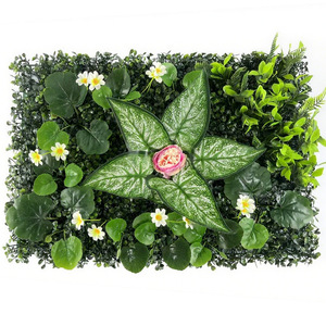 Panel de vegetación artificial de 4 pies de altura para decoración de paredes interiores, decoración del hogar, accesorios para bodas y fotografía. - Product Image 4