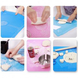 Non-slip Extra Large Measurements Silicone Baking Mat for Pastry <b>Rolling</b> Dough - Product Image 3