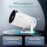 Projecteur Portable Domestique HT88 Ultra Haute Définition, Projection Sans Fil Miroir d'Écran, Projecteur Intelligent LCD Android 3D, Rivalise avec le HY300