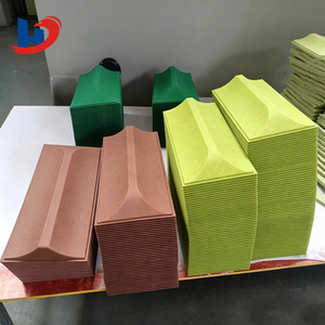 Panneaux acoustiques décoratifs HENGJIU de luxe en feutre PET 3D à motifs géométriques inclinés, insonorisants, pour revêtements muraux de bureaux haut de gamme - Product Image 1