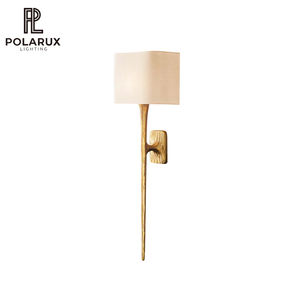 Lámpara <span class=keywords><strong>de</strong></span> Mesa <span class=keywords><strong>de</strong></span> Latón, Estilo Moderno y Minimalista para Habitación <span class=keywords><strong>de</strong></span> Hotel, Latón Macizo, Tela, LED, Venta Directa <span class=keywords><strong>de</strong></span> Fábrica, Lámpara <span class=keywords><strong>de</strong></span> Mesa <span class=keywords><strong>de</strong></span> <span class=keywords><strong>Pared</strong></span> - Product Image 1