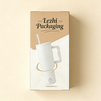 Boîte d'emballage en papier pour tasse thermique avec impression de logo personnalisé, boîte d'emballage pour gobelet, boîte d'emballage pour gourde de sport