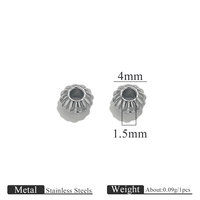 Perles de boulier plaquées or sous vide DIY Perles d'espacement de bijoux faits à la main pour bracelet et collier Accessoires Perles en vrac