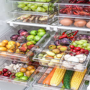 Organizador al por Mayor, Cajón de Almacenamiento Transparente para Refrigerador, Plástico, 8 Compartimentos, Cajas y Contenedores Rectangulares para Empacar - Product Image 6